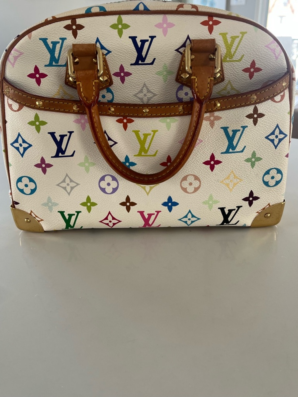 Louis Vuitton x Takashi Murakami Multicolore Trouville - Blanc - Picture 13 of 15